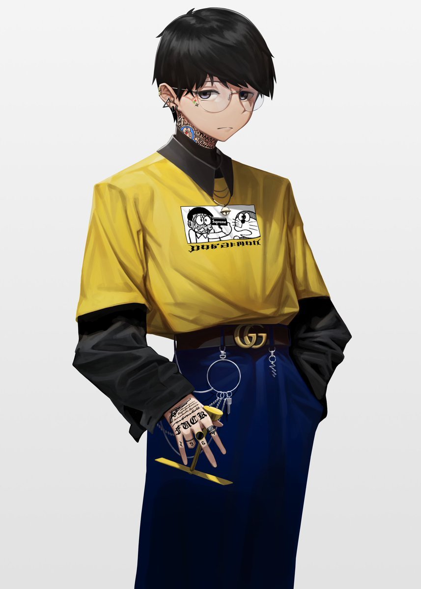 画师ryogao笔下,长大后的大雄和静香,也太酷了吧