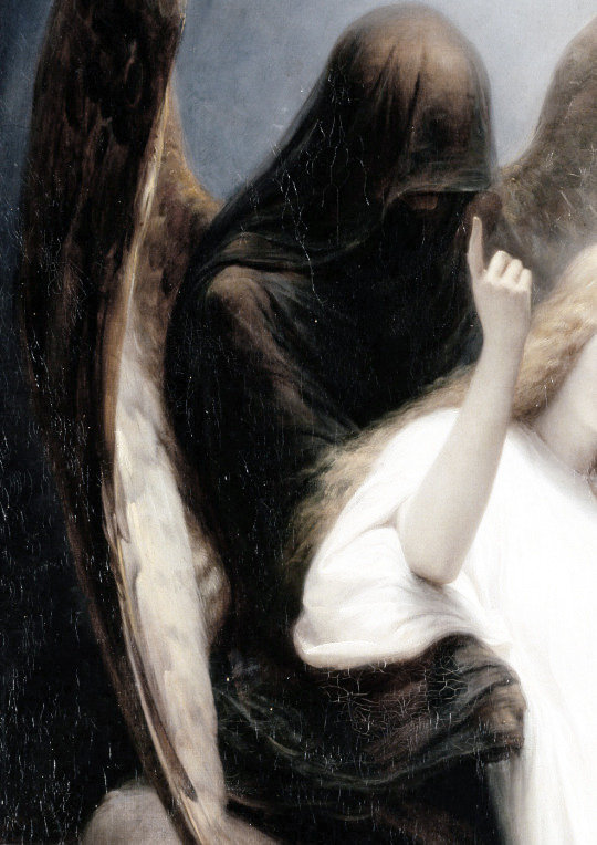 死亡天使1851年法国画家霍勒斯韦尔内作品