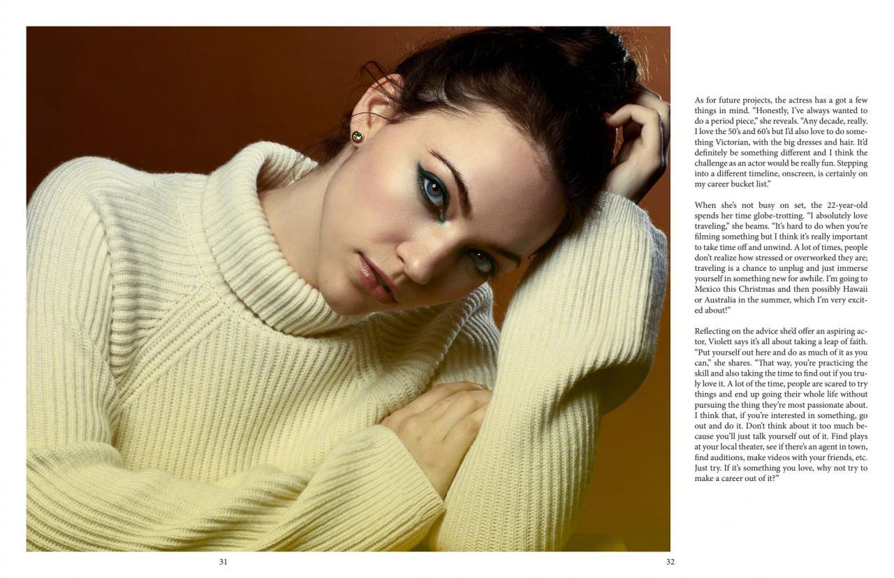 年轻女演员维奥莱特·比恩Violett Beane – Daily Shuffle Magazine D