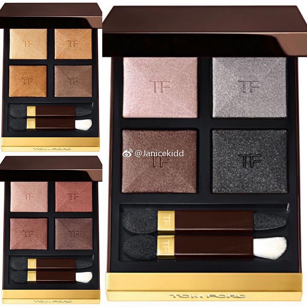 tomford2019年四色眼影新色从图2开始色号分别是03bodyheat