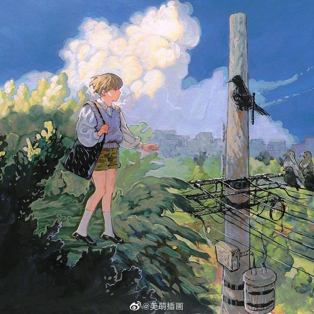 插画师noma笔下的小少年