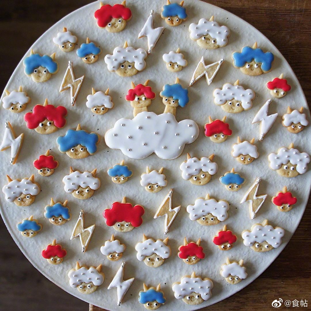 日本美食博主イッチー手工制作的超可爱饼干(ins. namorim)