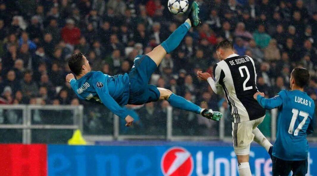 c罗欧冠对阵尤文绝世倒钩1周年!