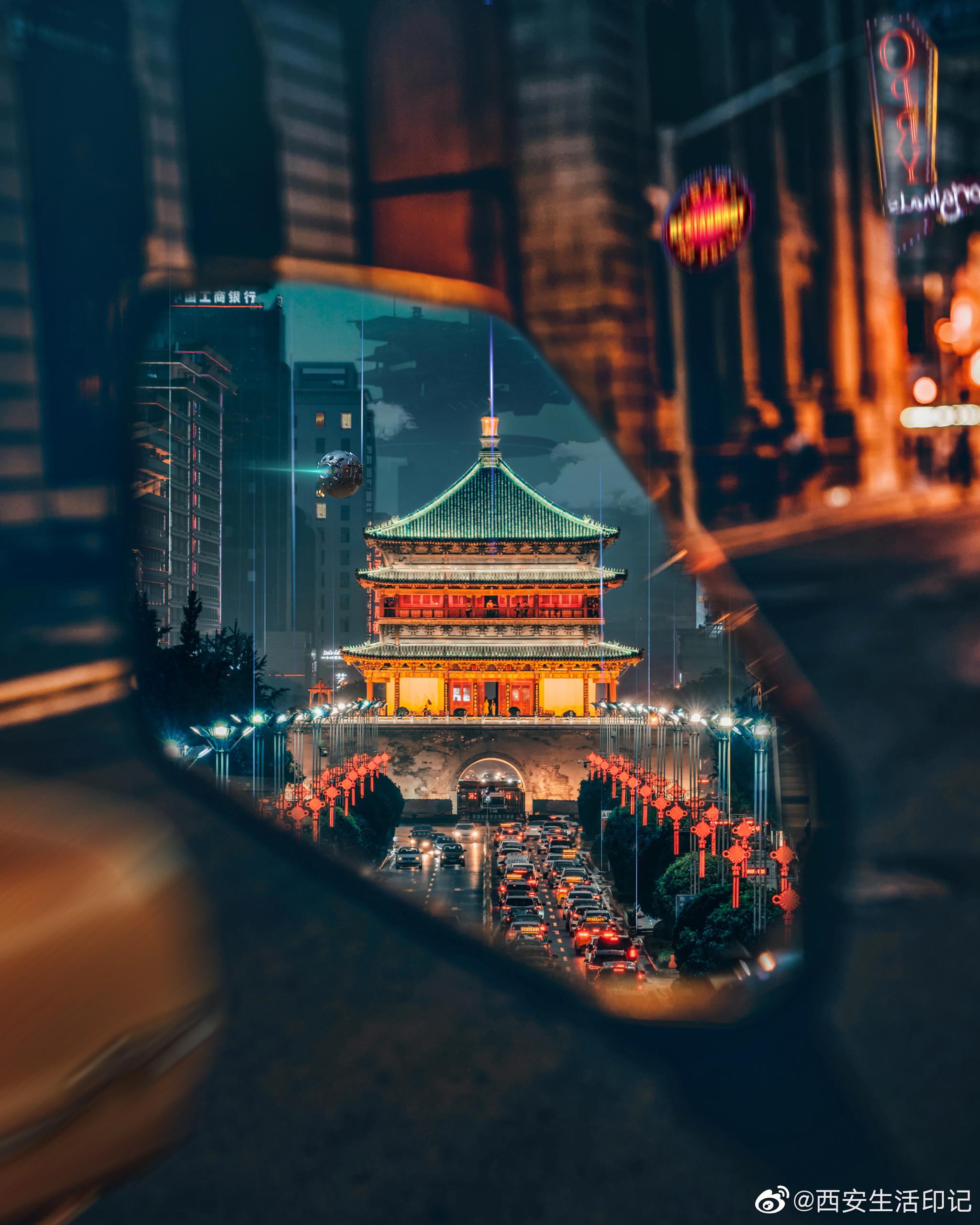 西安又要上热搜了ins网红摄影师拍了一组赛博西安大片