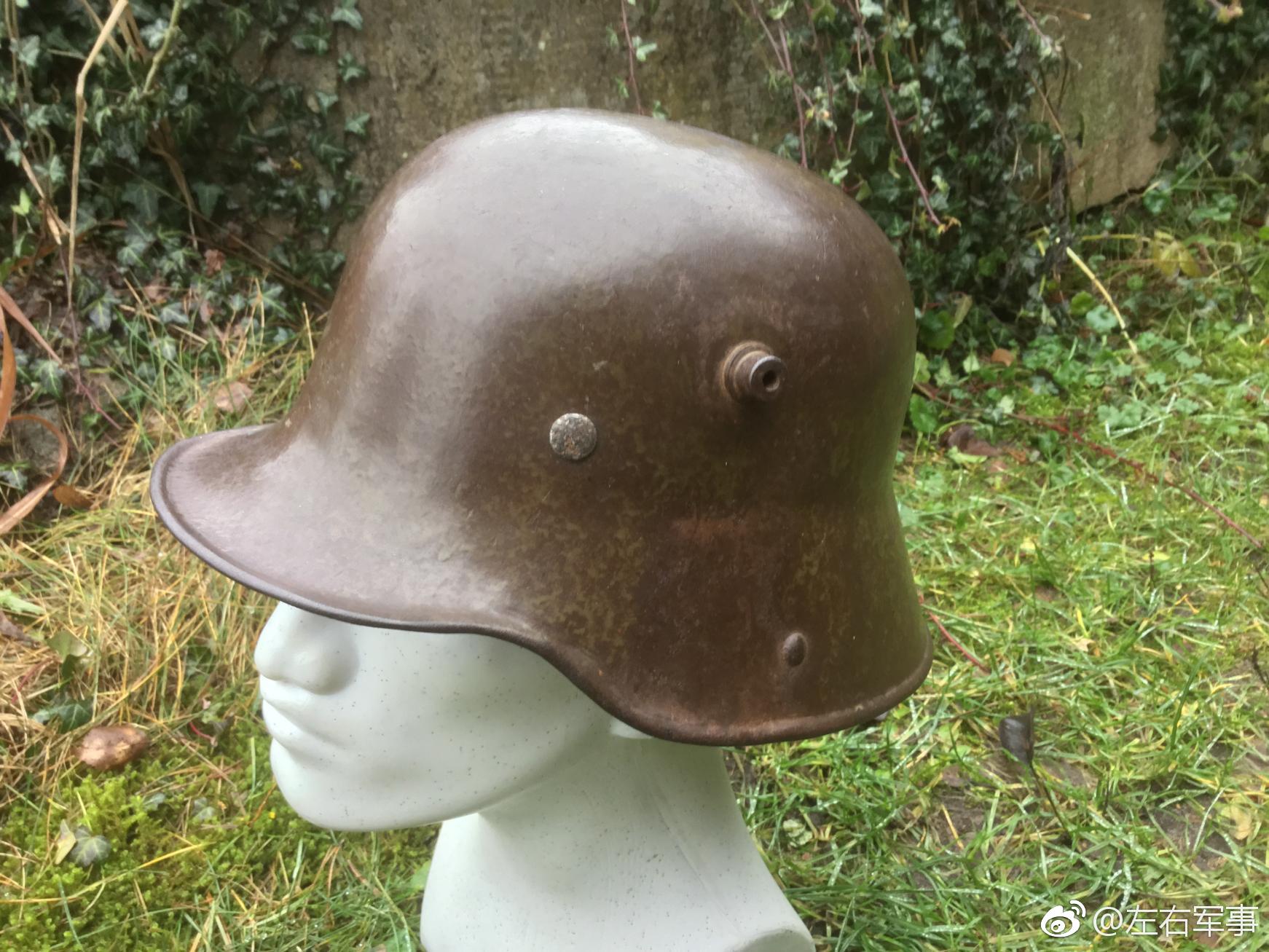 一战时期德军m16型德国佬头盔与其它头盔相比