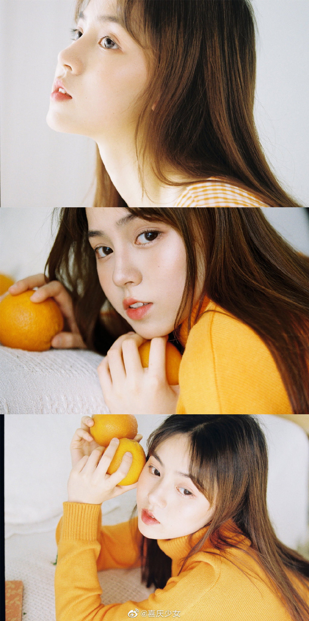 水蜜桃女孩喜庆少女出镜叶小鹿