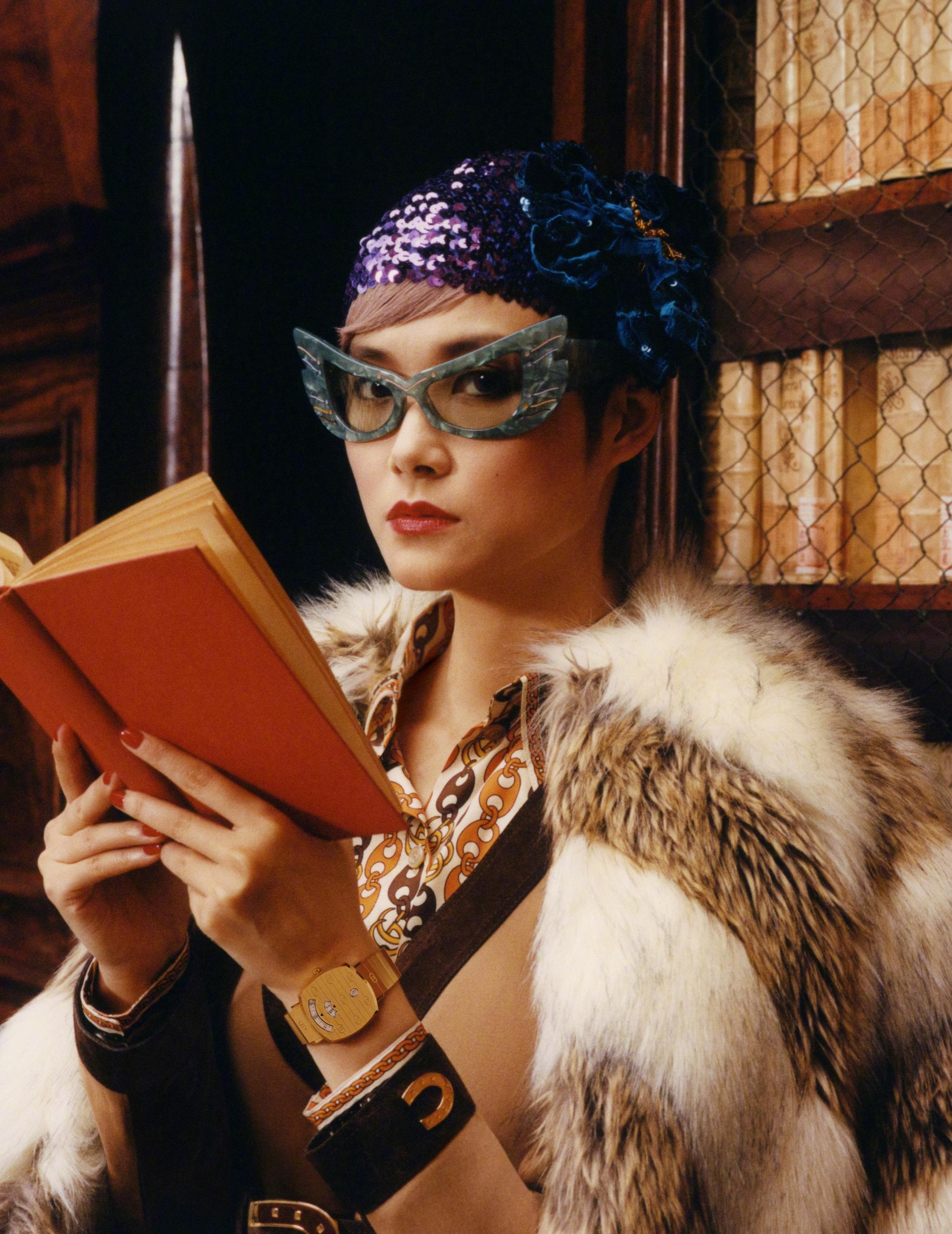 出镜gucci古驰全新腕表首饰广告形象大片