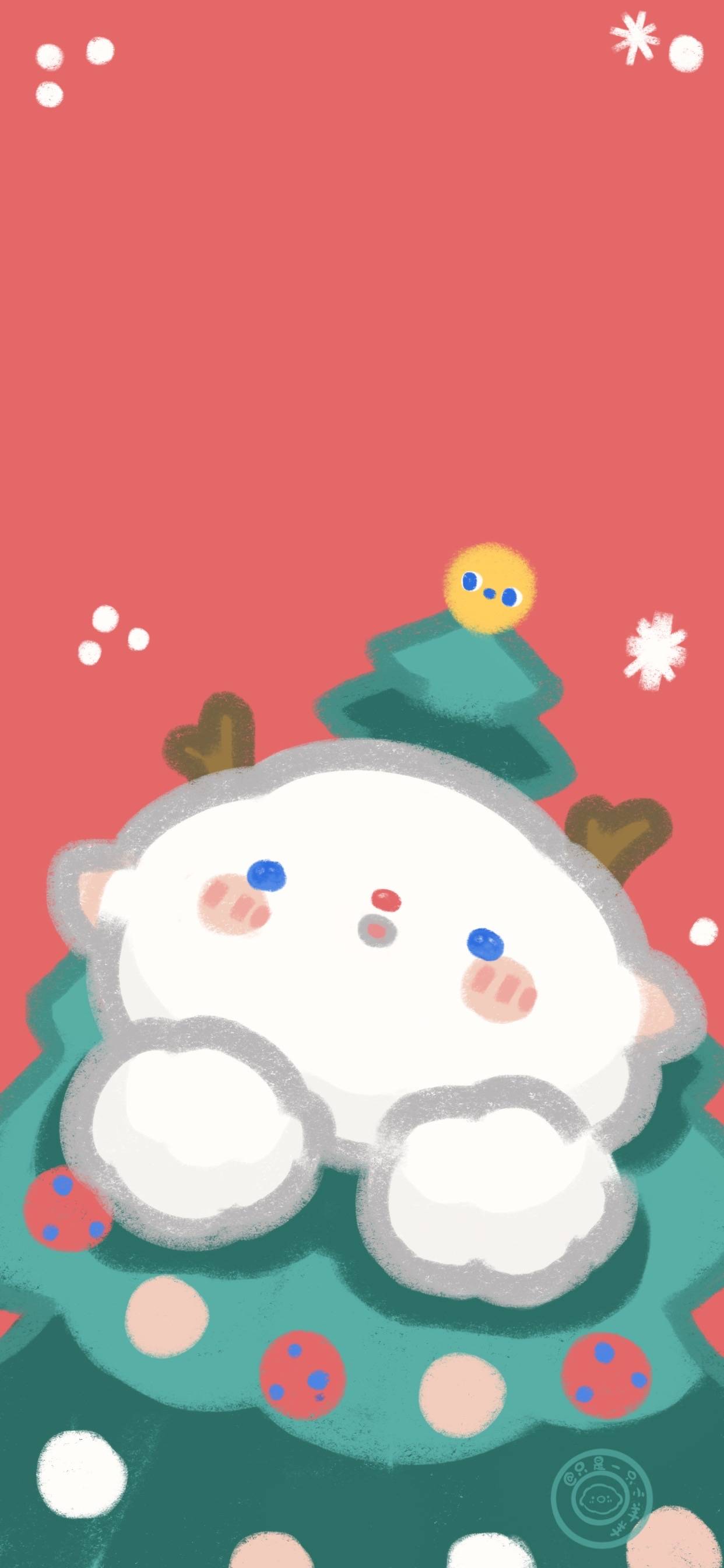 圣诞小羊羊壁纸 Cr 只是一只小羊羊