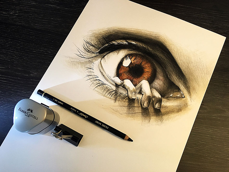 法国平面设计师damienpaccalin用彩铅绘制的电影海报