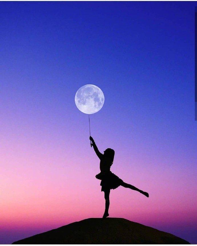 创意月亮摄影