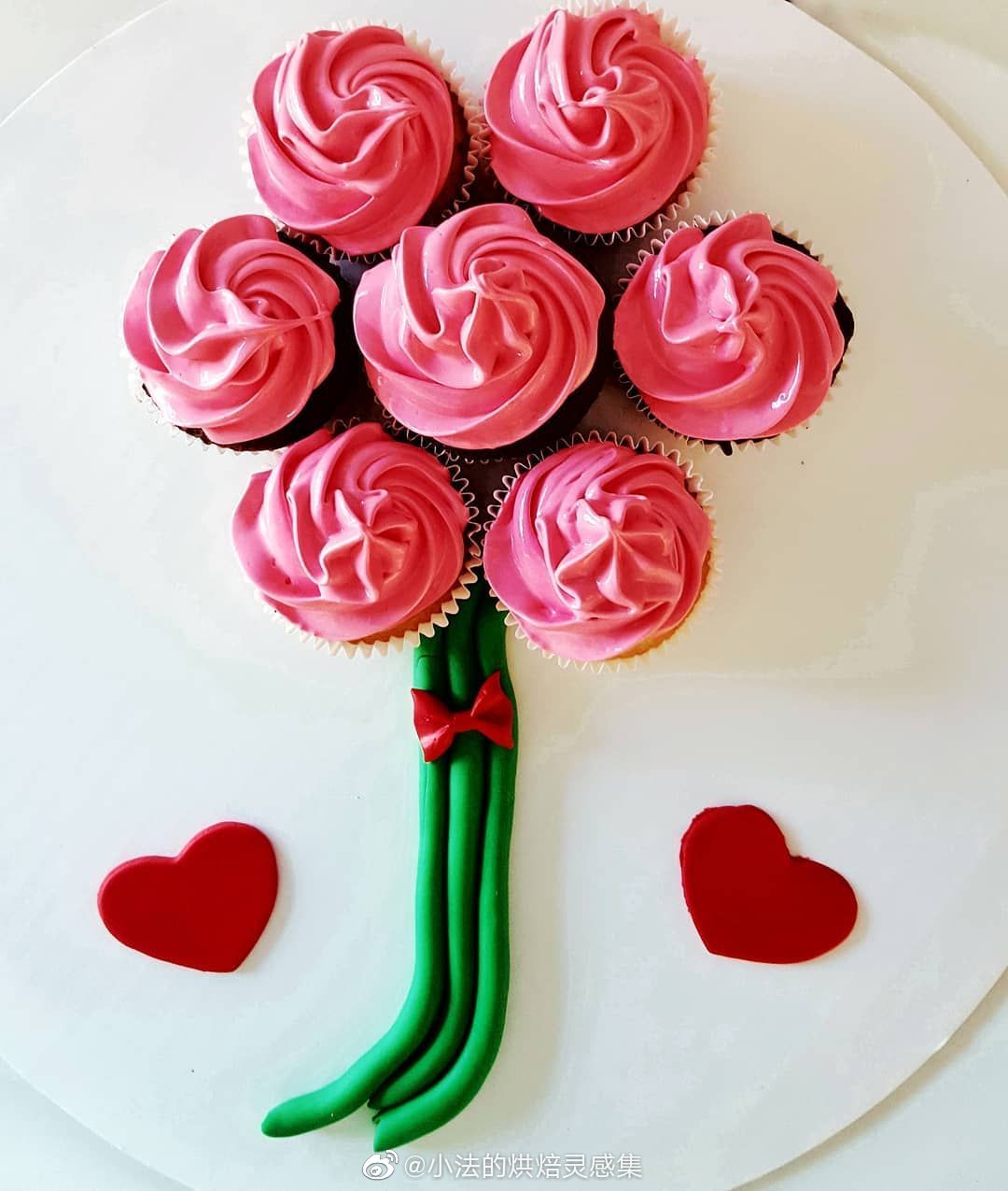 花束纸杯蛋糕灵感马上到来的送给妈妈很不错