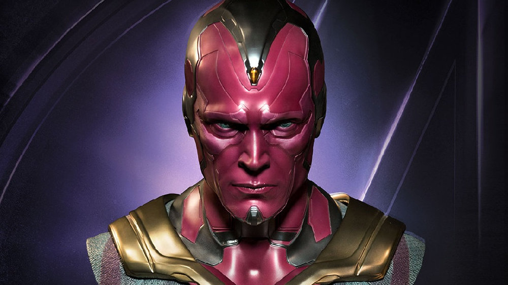 qs公布1/1《复联3》幻视胸像官图,皮肤质感超棒!