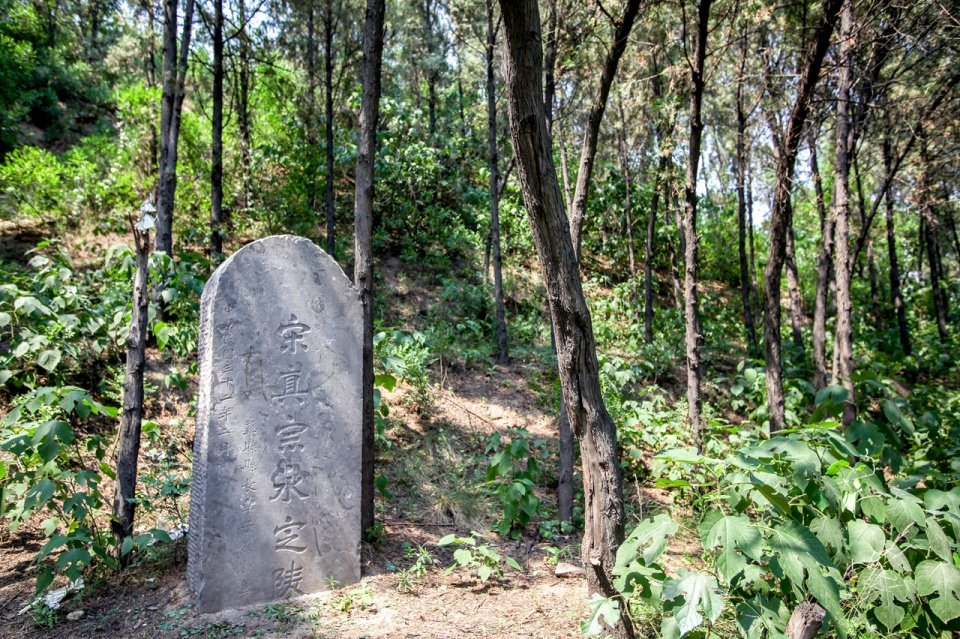 10年前的北宋皇陵:石像生站在草丛中,共有宋朝陵墓近千座