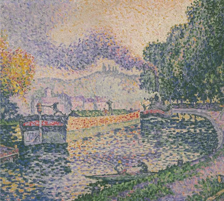 富于激情善用红色作为基调法国画家西涅克的点彩画