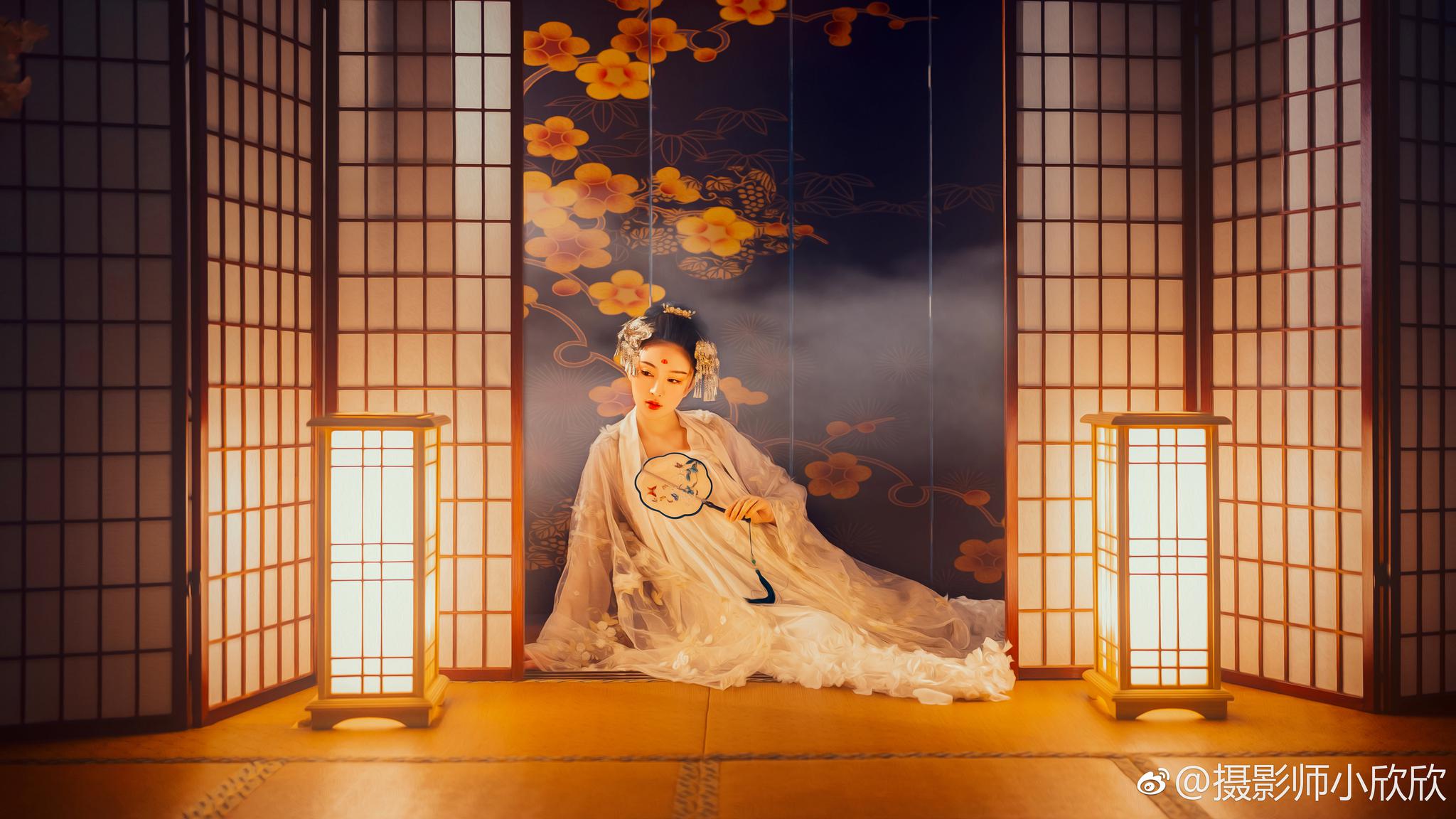 温一壶月光下酒萃三盏梅魄熏茶出镜曾兰asuka汉服华姿仪赏汉服