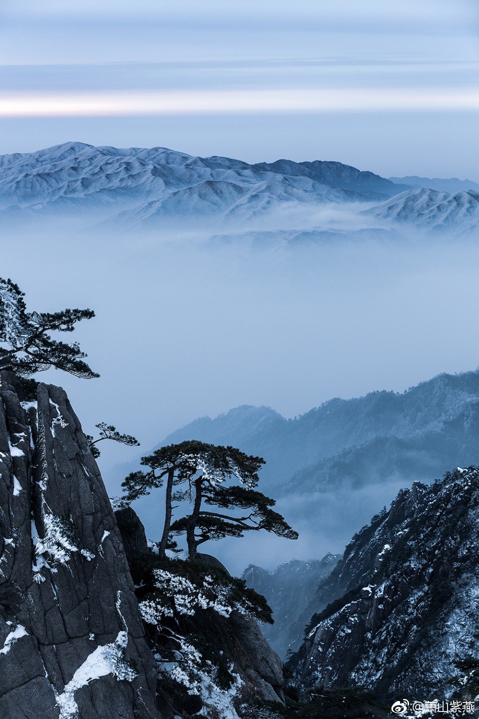 黄山冬景@杭州视觉部落 @风光摄影作品 @百度图片 @图虫摄影网 @好摄