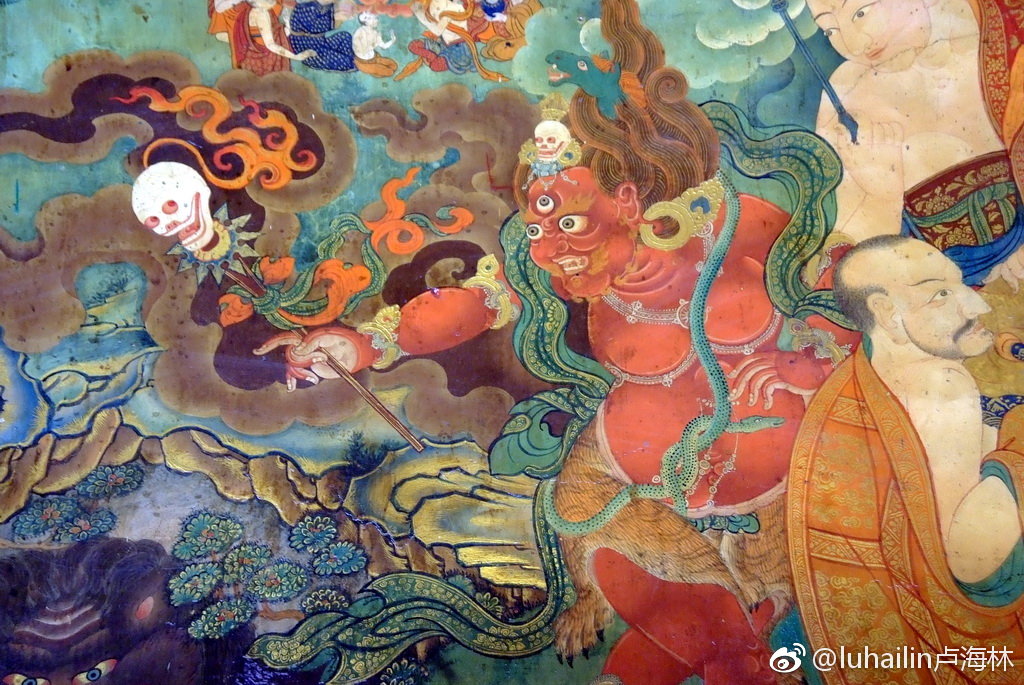 西藏大昭寺的古老壁画