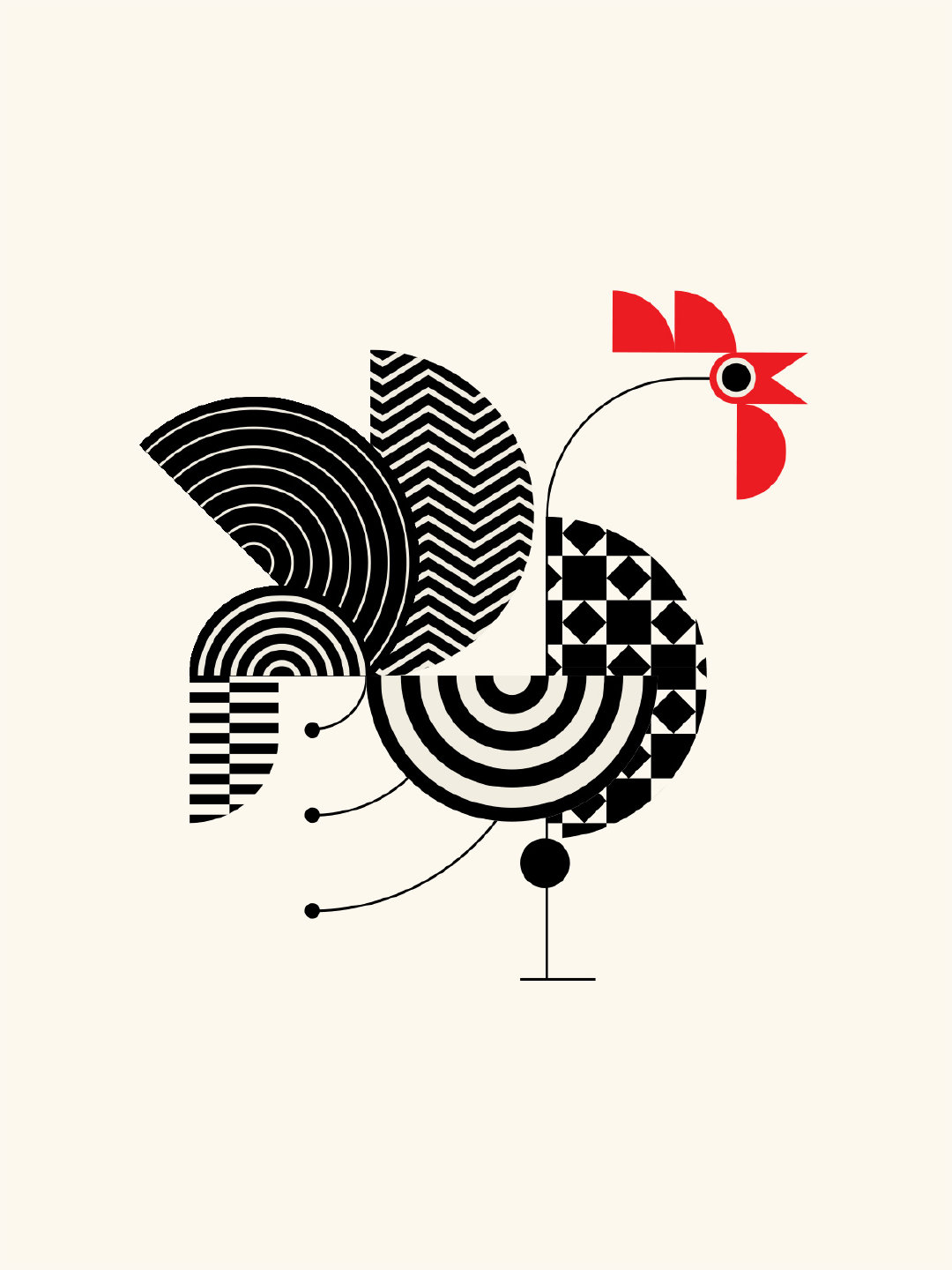 美国洛杉矶tr05f设计工作室用极简图形构成的动物图像