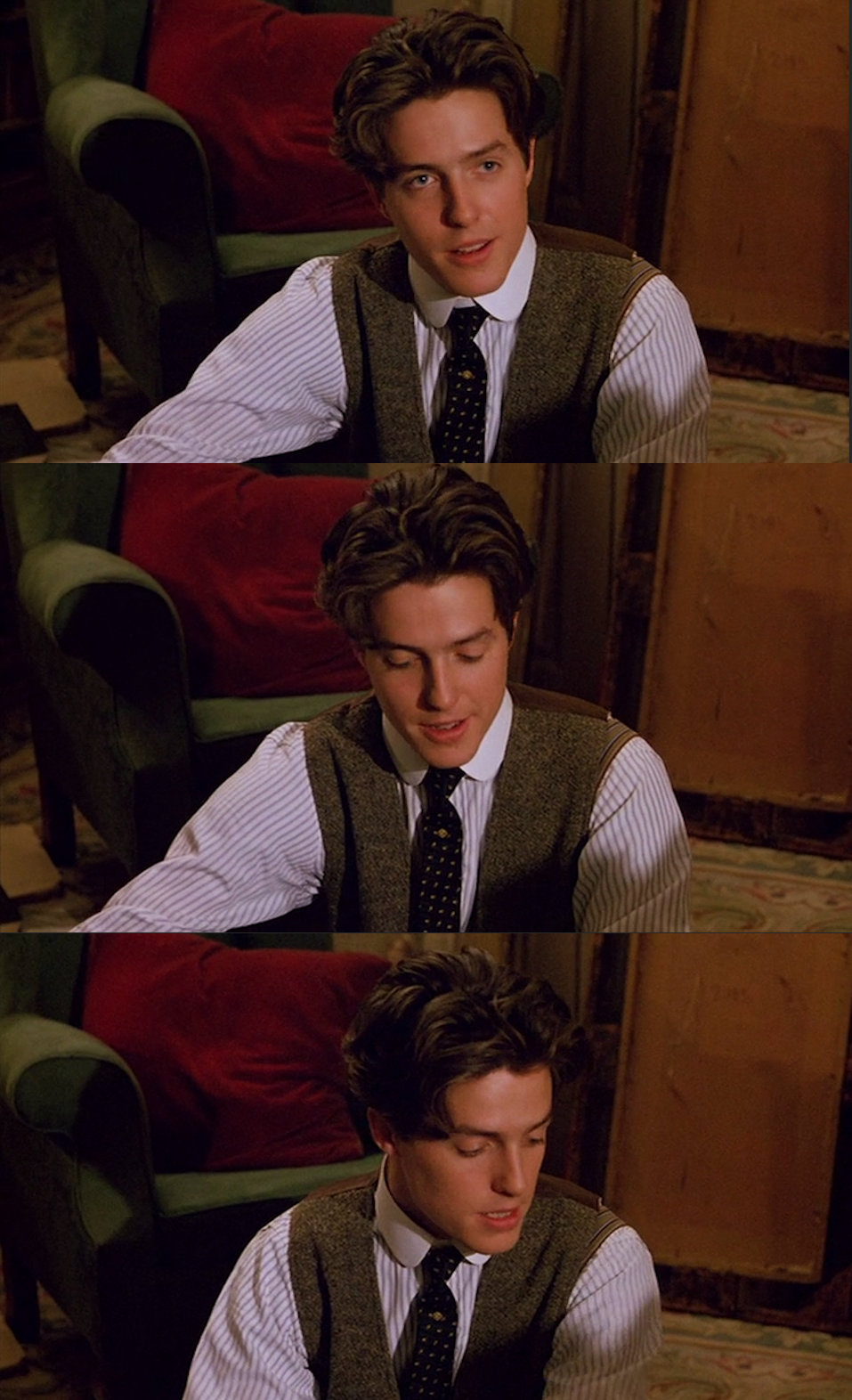 1987莫里斯休格兰特年轻的休叔真是太羞涩