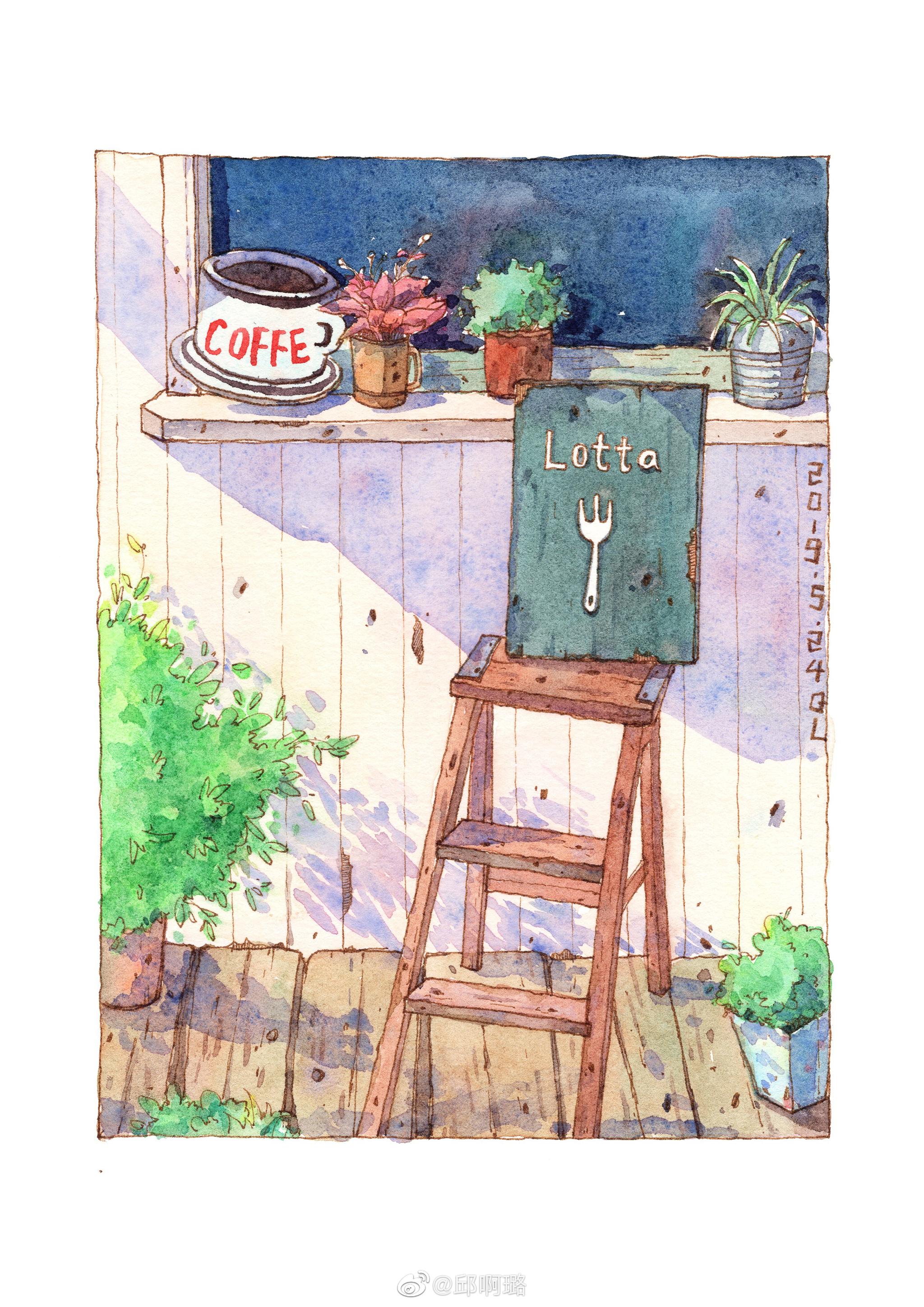 作者:@邱啊璐钢笔淡彩小风景~|淡彩|钢笔|邱啊璐_新浪新闻