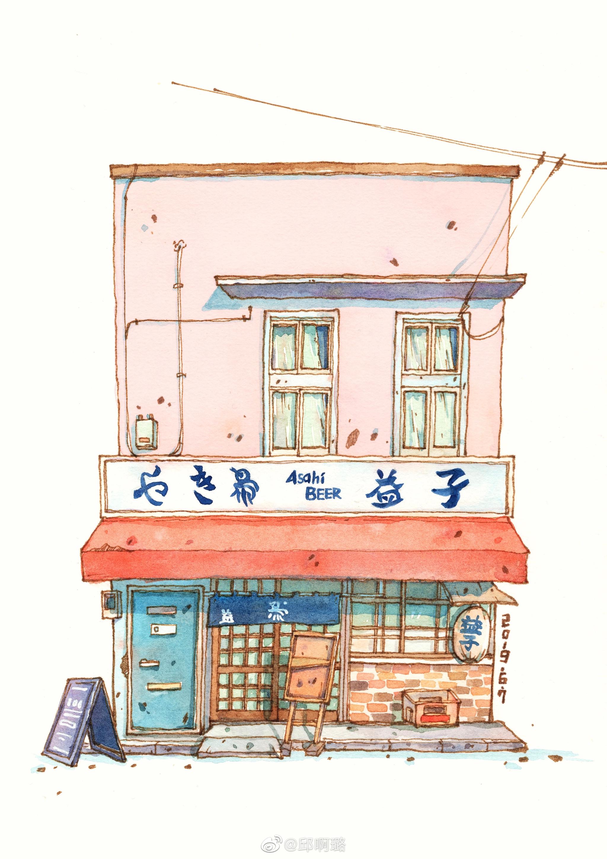 作者:@邱啊璐钢笔淡彩小风景~|淡彩|钢笔|邱啊璐_新浪新闻