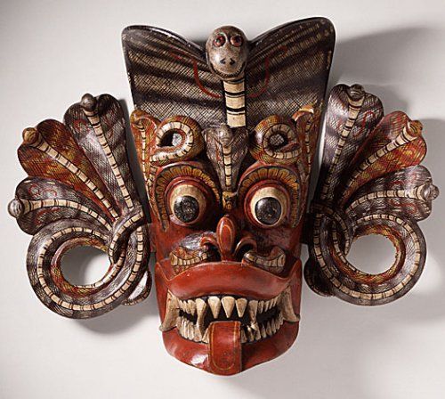 斯里兰卡的kolam面具kolam面具使用马钱子树制作