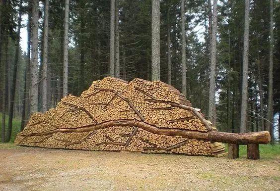 乡村创意木头景观,化腐朽为神奇