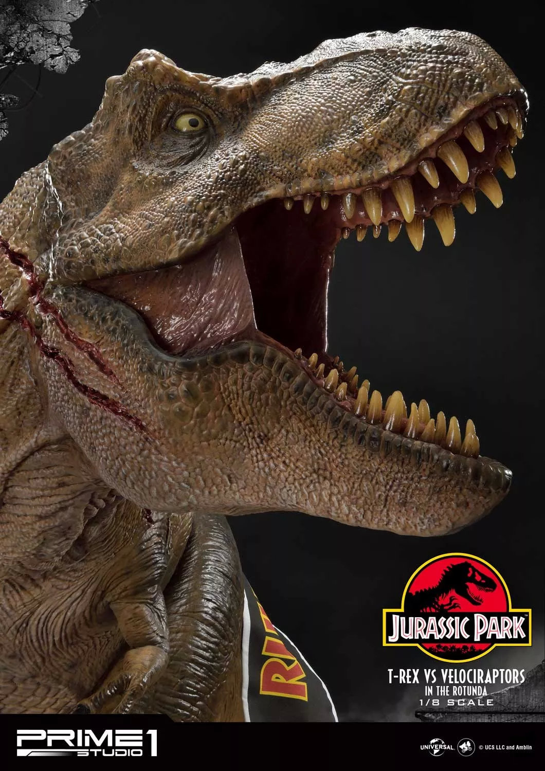 p1s推出侏罗纪公园霸王龙大战迅猛龙雕像看到价格我哭了