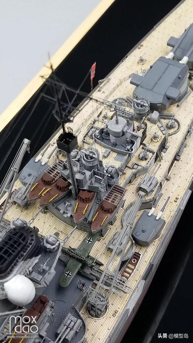 1700德國戰艦俾斯麥號波羅的海塗裝模型作品