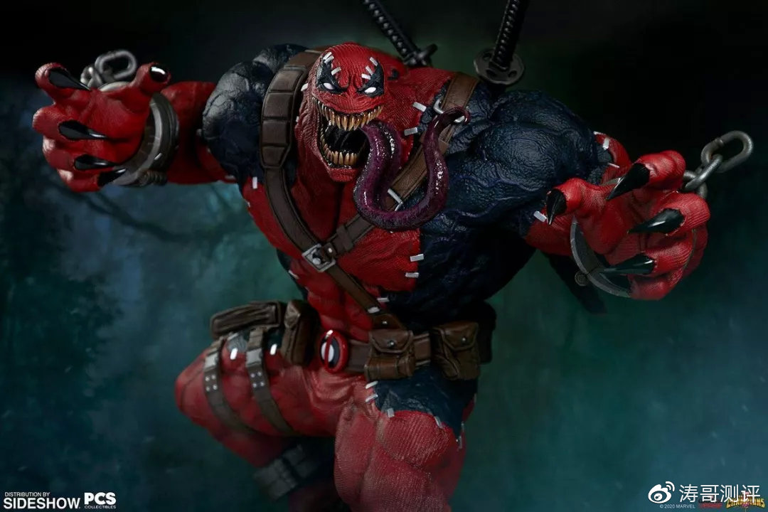 这款毒液死侍雕像,造型霸气,尺寸真给力!