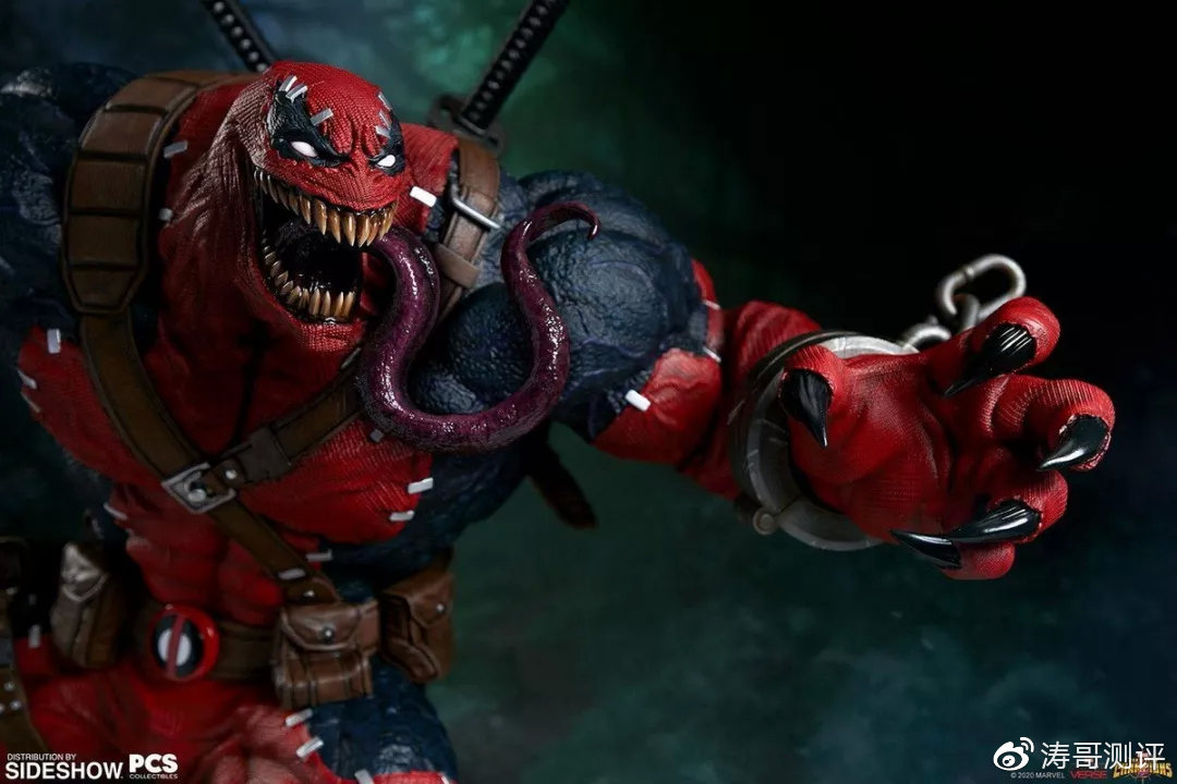 这款毒液死侍雕像,造型霸气,尺寸真给力!