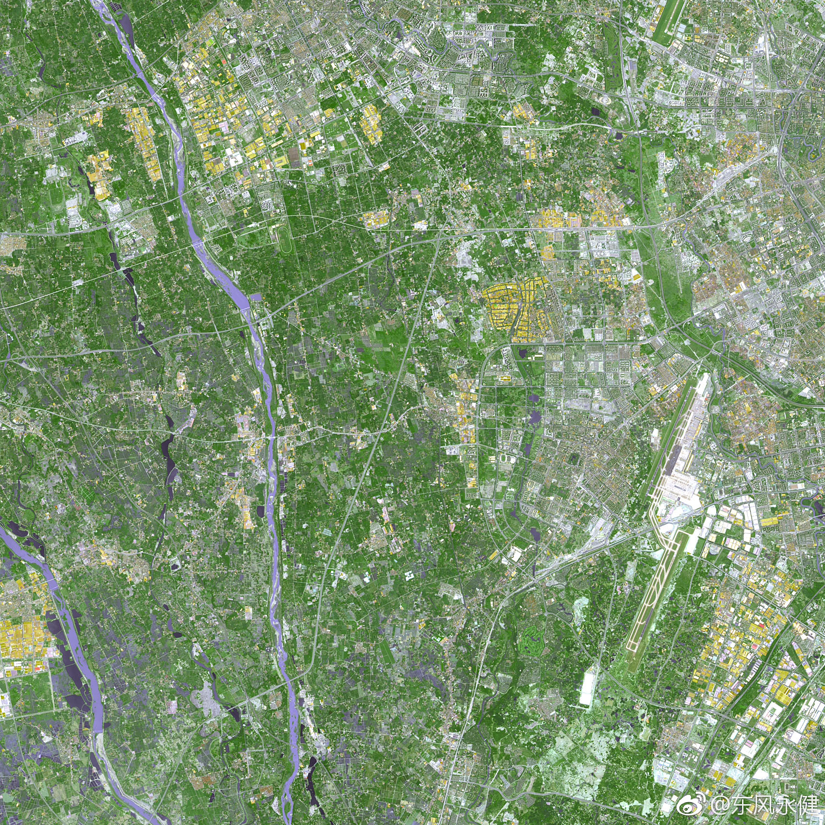 某大城市最新的nasa陆地卫星影像,猜猜是哪个?