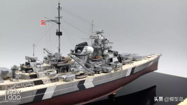 1700德國戰艦俾斯麥號波羅的海塗裝模型作品