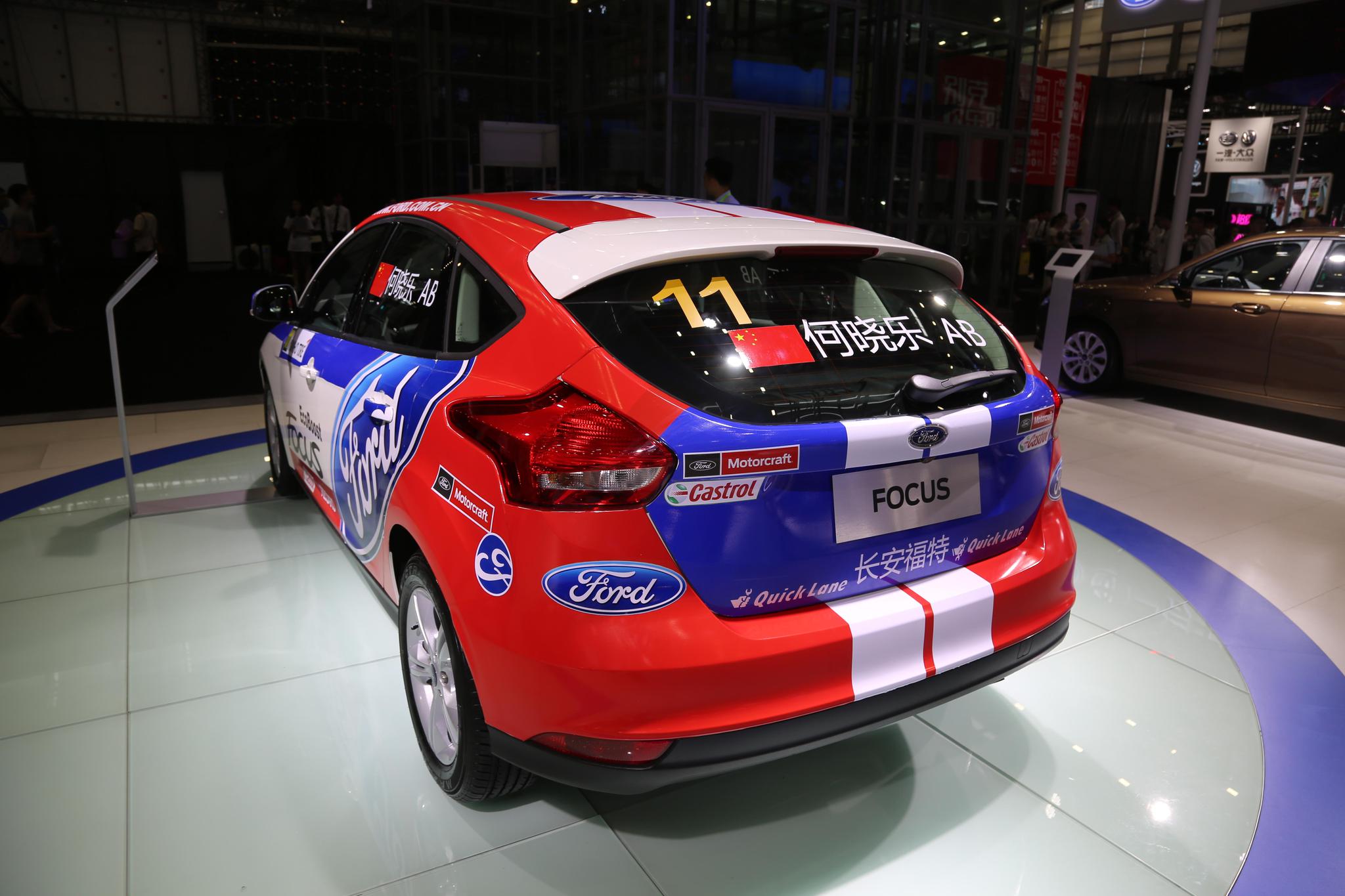 长安福特-福克斯赛车,何晓乐11号战车,车展实拍!