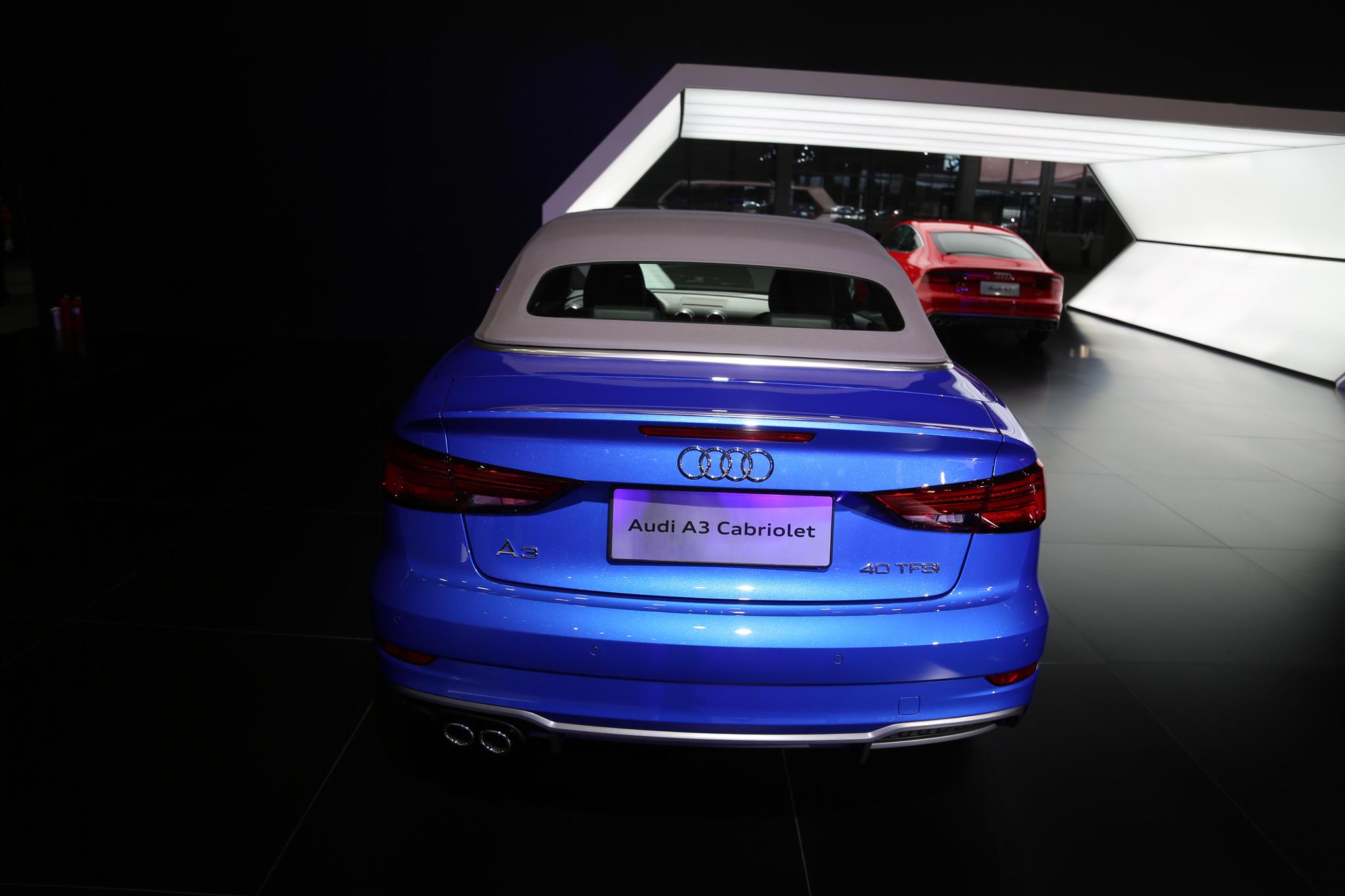 奥迪a3 cabriolet,35万级别敞篷跑车,车展实拍!