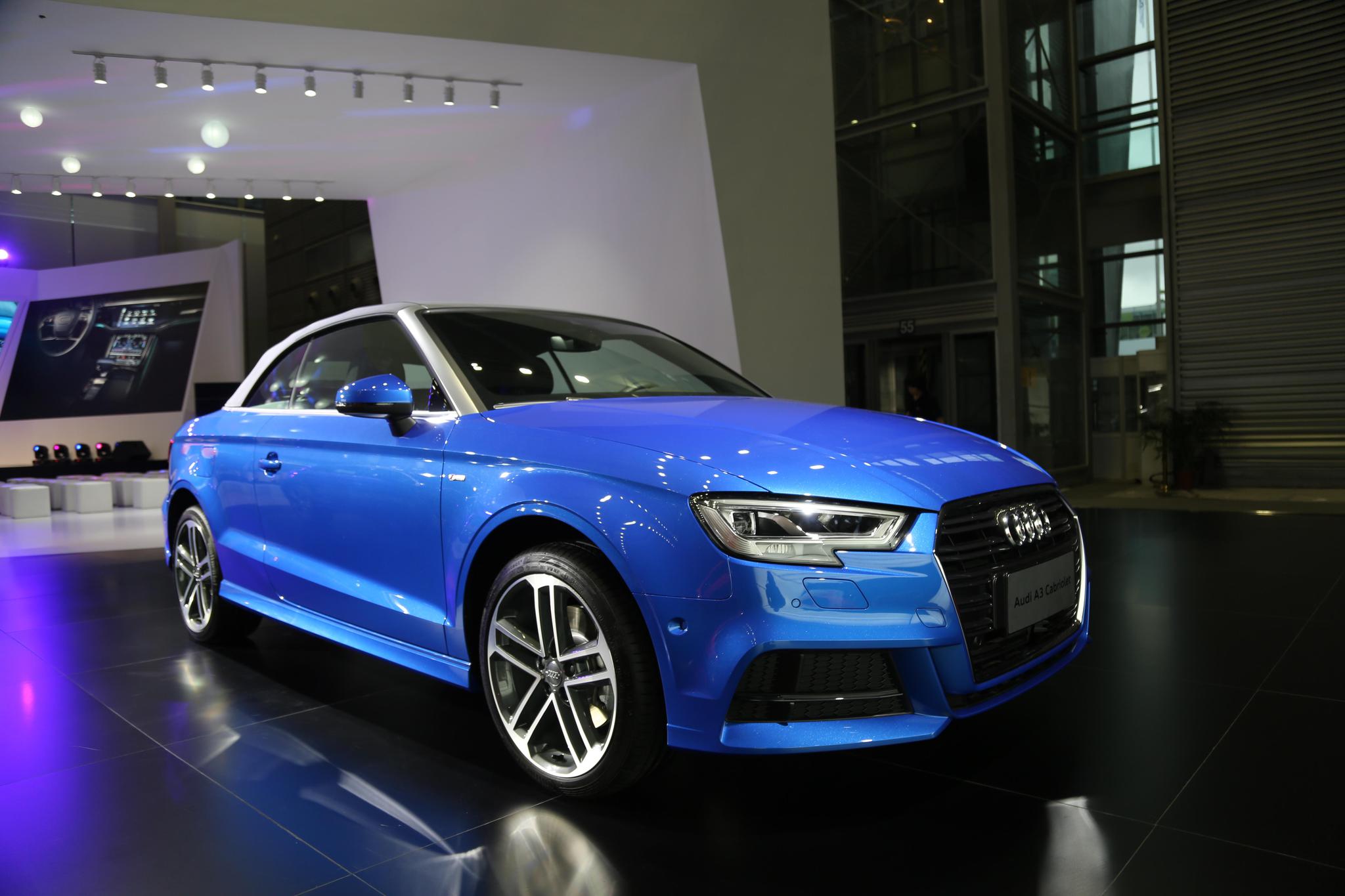 奥迪a3 cabriolet,35万级别敞篷跑车,车展实拍!