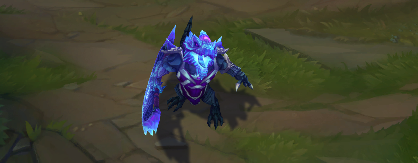 lol鳄鱼黯晶新皮肤上手:质量上与海克斯相差无几,但更容易入手