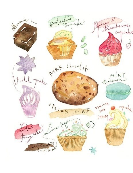 插画师吃货的美食笔记丨法国插画师lucile prache