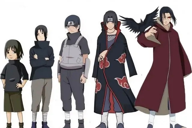 角色从小到大成长图,佐助长残成大叔,井野越长越美