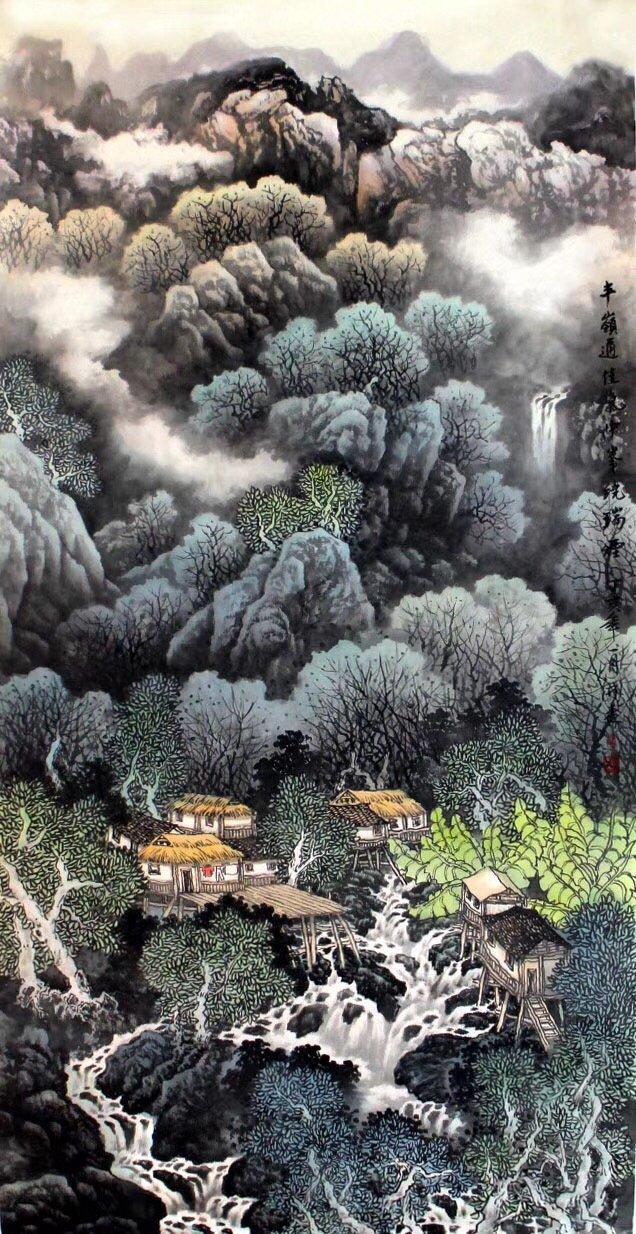 简淡婉约清幽淡雅气韵生动廖林森作品赏析