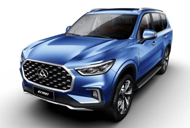 大型硬派越野上汽大通d90,车长超5米,配esp稳定系统,不足16万