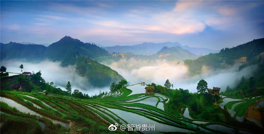 一到春天,贵州这些梯田就成了又一个网红打卡地,这么美的梯田