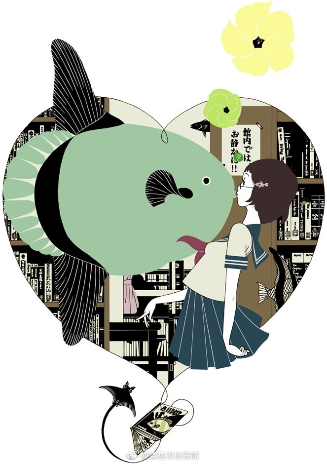 日本插画师中村佑介幻想少女插画设计作品 日本插画师中村佑介幻想少女插画设计作品