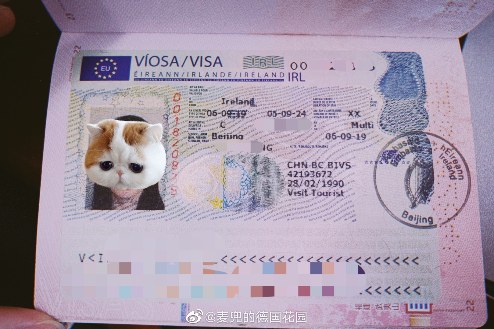 施个小魔法,成功get爱尔兰五年多次签证