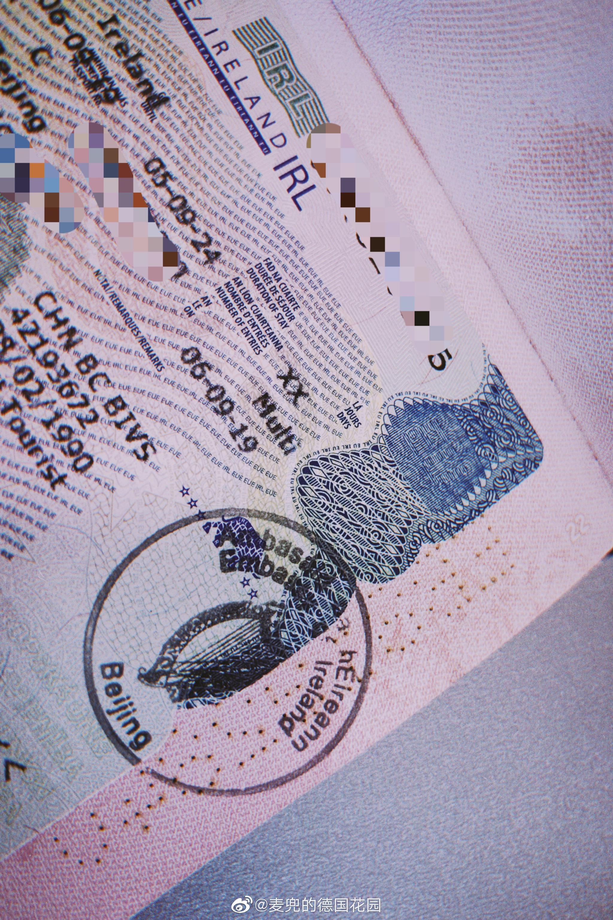 施个小魔法,成功get爱尔兰五年多次签证