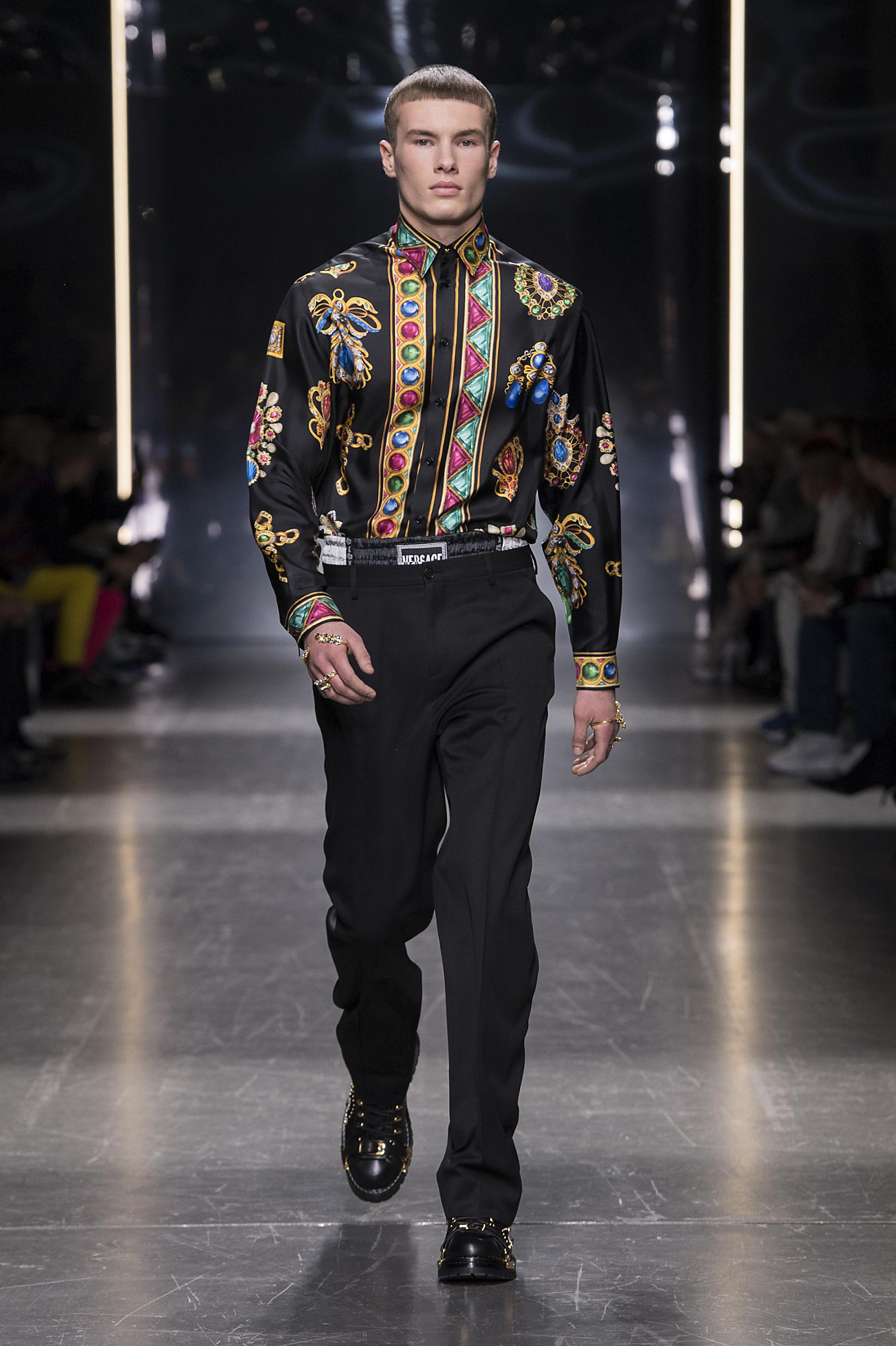 versace 2019秋冬男装系列狂野依旧