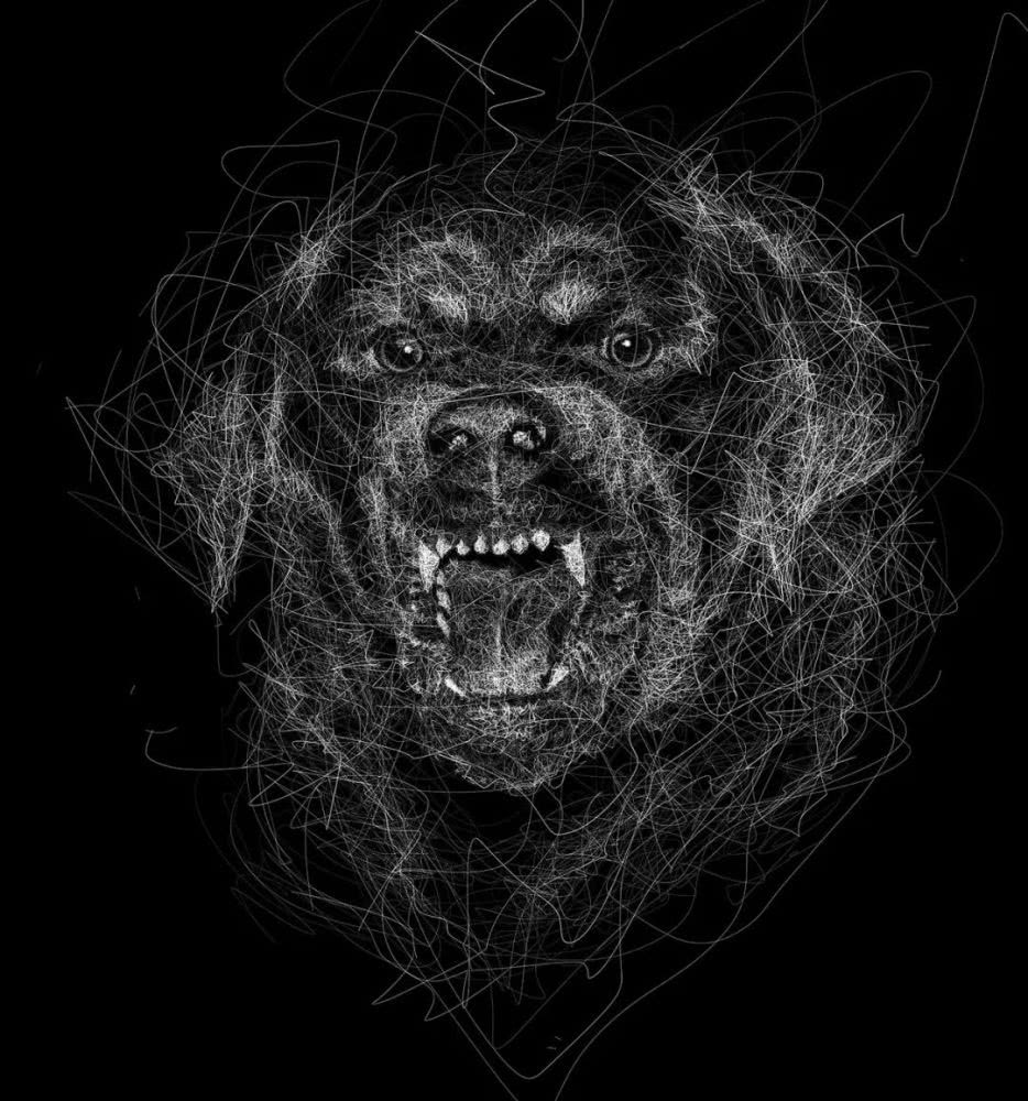 90后插画师,用一团乱线画出哪吒,绝对是"大神"级人物