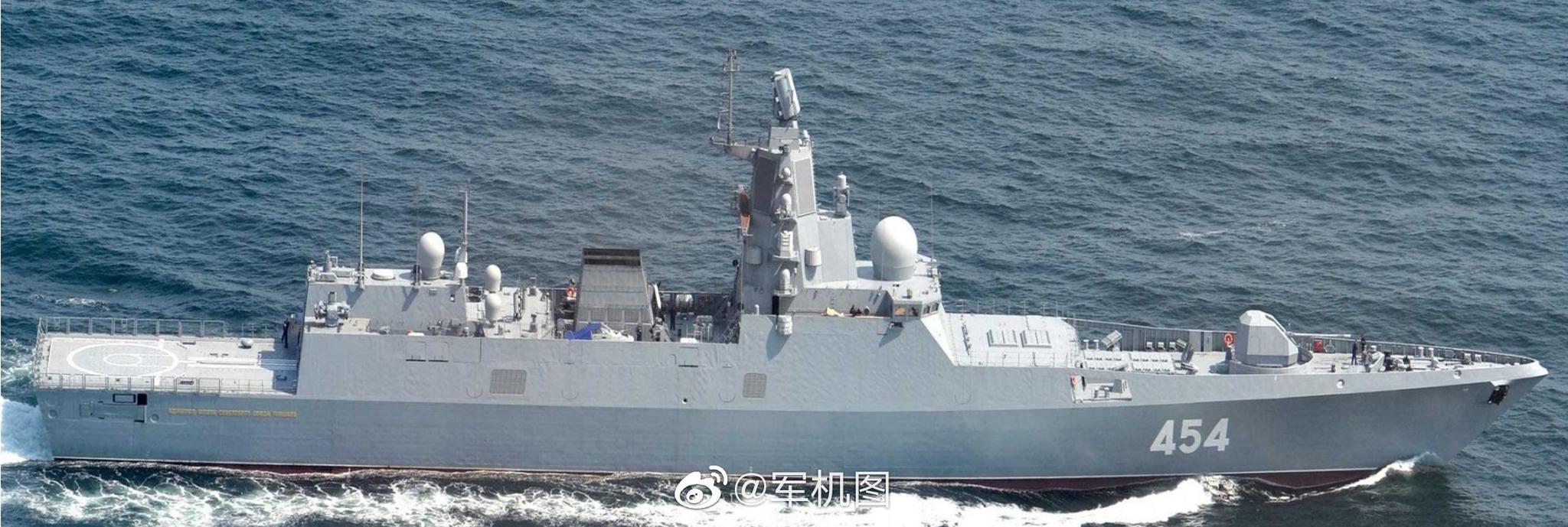 "戈尔什科夫海军上将"号导弹护卫舰编队离开古巴