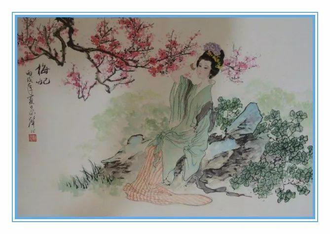 梅妃吹起笛子来"抑扬婉转,不疾不徐",她体态轻盈,很擅长跳惊鸿舞,就像