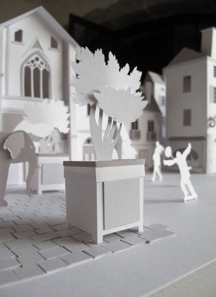 神奇的豪斯曼建筑纸模型 | 法国艺术家 camille ortoli 纸艺作品